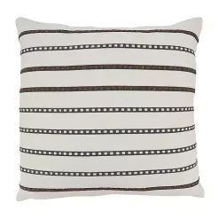 Thin Stripe Stitched Throw Pillow