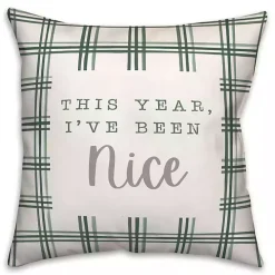 This Year I've Been Nice Christmas Pillow