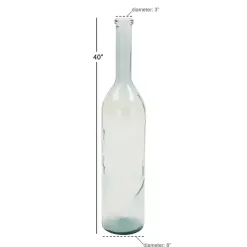 Tinted Farmhouse Glass Bottle Vase