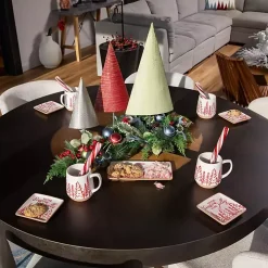 Tis the Season Christmas Snack Plates, Set of 4