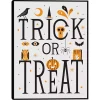 Trick or Treat Framed Canvas Wall Plaque