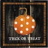 Trick or Treat Polka Dot Pumpkin Canvas Art Print