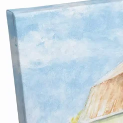 Truck in a Pumpkin Patch Canvas Art Print