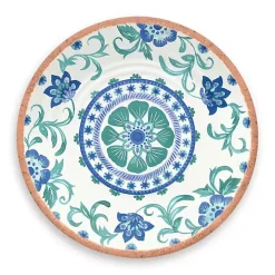 Turquoise Melamine Rio Salad Plates, Set of 6