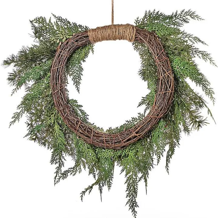 Twine Bound Fir Branch Wreath