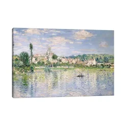 Vetheuil in Summer Canvas Art Print