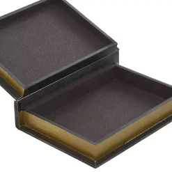 Vintage Classics Faux Leather Book Boxes, Set of 3