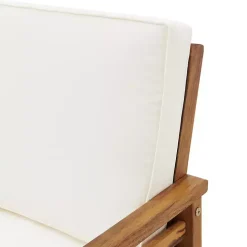 Warm Acacia Wood Slatted 5-pc. Outdoor Dining Set