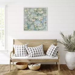 Water Lilies Framed Canvas Art Print