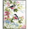 Watercolor Birds I Framed Canvas Art Print