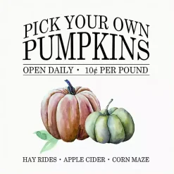 Watercolor Pick Your Own Pumpkins Framed Wall Art