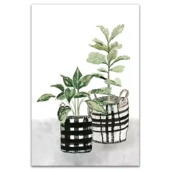 Watercolor Plaid Vase Canvas Art Print, 20x30 in.