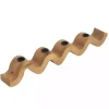 Wavy Wood Taper Candle Runner