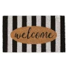 Welcome Cabana Stripe Coir Doormat