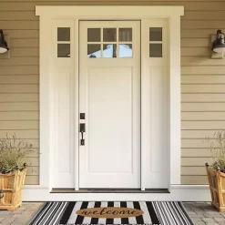 Welcome Cabana Stripe Coir Doormat
