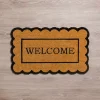 Welcome Scalloped Edge Doormat