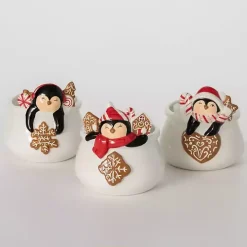 Whimsical Penguin Ceramic Containers, Set of 3