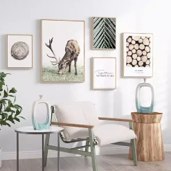 White & Turquoise Ceramic Cut-Out Vase, 18 in.