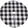 White and Black Buffalo Check Tree Skirt, 72 in.