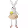 White and Pink Easter Bunny Plush