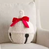 White Boucle Bell Shaped Pillow