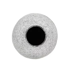 White Braided Stripe Metal Vase