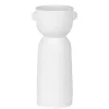 White Ceramic Form Luna Vase