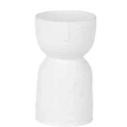 White Ceramic Form Stella Vase
