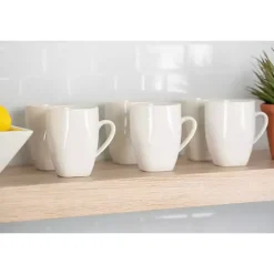 White Ceramic Square 40-pc. Dinnerware Set