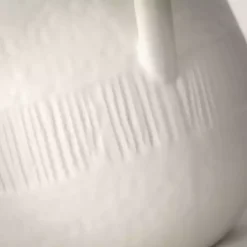 White Chiffon Stone Pitcher Vase