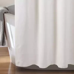 White Ciel Tassel Shower Curtain