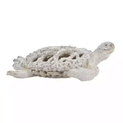 White Coral Reef Sea Turtle Figurine