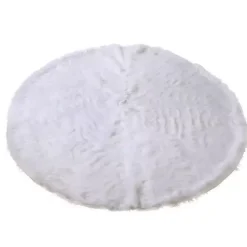 White Fur Christmas Tree Skirt