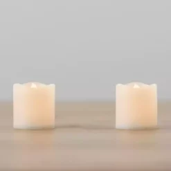 White LED Votive Candles, Set of 2
