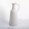 White Metal Jug Floor Vase, 17 in.
