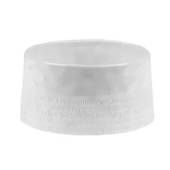 White Porcelain Delicious Embossed Bowl