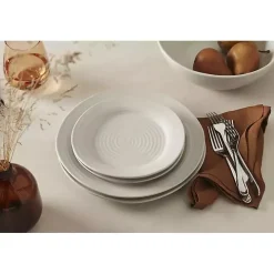 White Ridge 12-pc. Stoneware Dinnerware Set