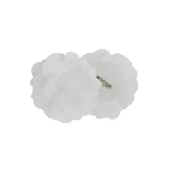 White Rosette Tab Top Curtain Panel, 95 in.