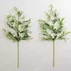 White Spring Flower Stems, Set of 2