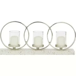 White Terrazzo Candle Holder Runner
