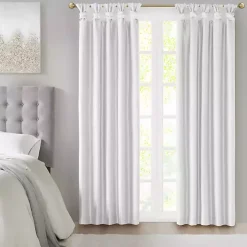 White Total Blackout Curtain Panel, 95 in.
