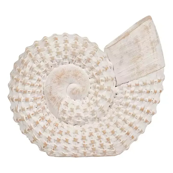 White Woven Seashell Statue