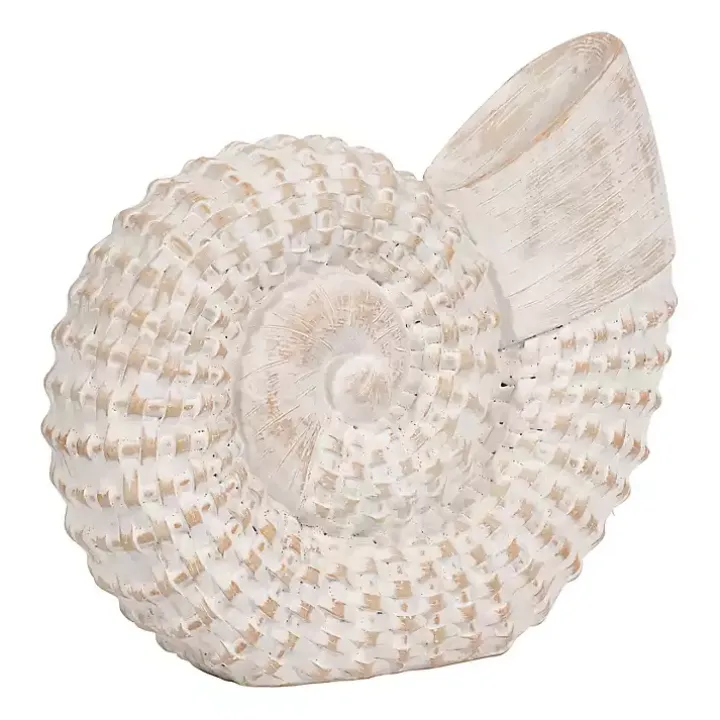 White Woven Seashell Statue