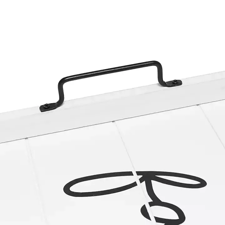 Whitewash Family Wooden Tray