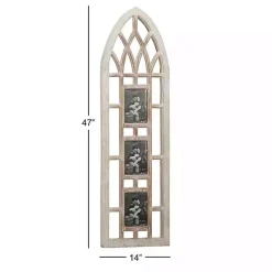 Whitewash Window Arch 3-Opening Collage Frame