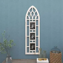 Whitewash Window Arch 3-Opening Collage Frame