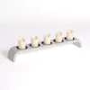 Whitewashed Mango Wood Arched Pillar Candle Runner