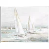 Windswept Sails I Framed Canvas Art Print