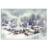 Winter Abstract Landscape Canvas Art Print