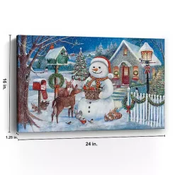 Winter Gathering Canvas Christmas Art Print
